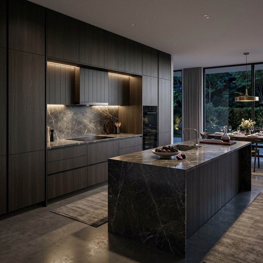 Flat slab cabinet style
