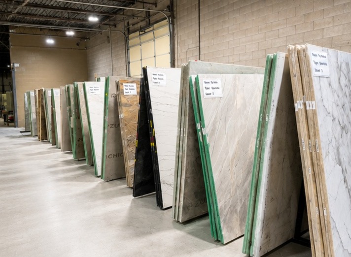 Premium stone slab gallery selection